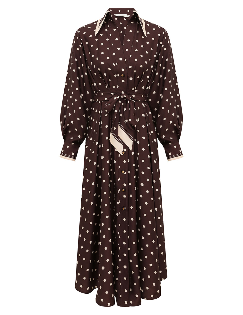 Prickig tuck-mididress