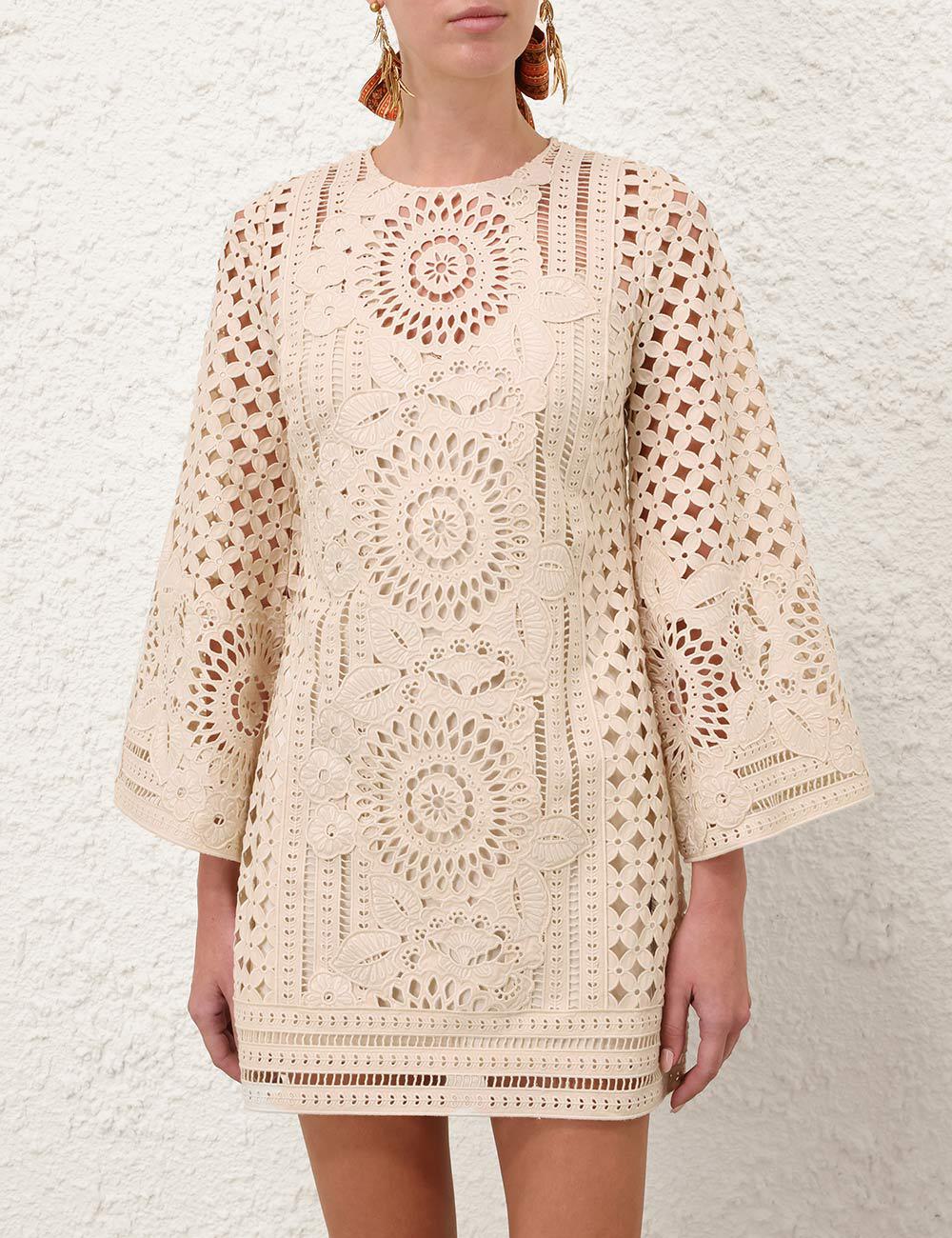 Indra stickade minidress