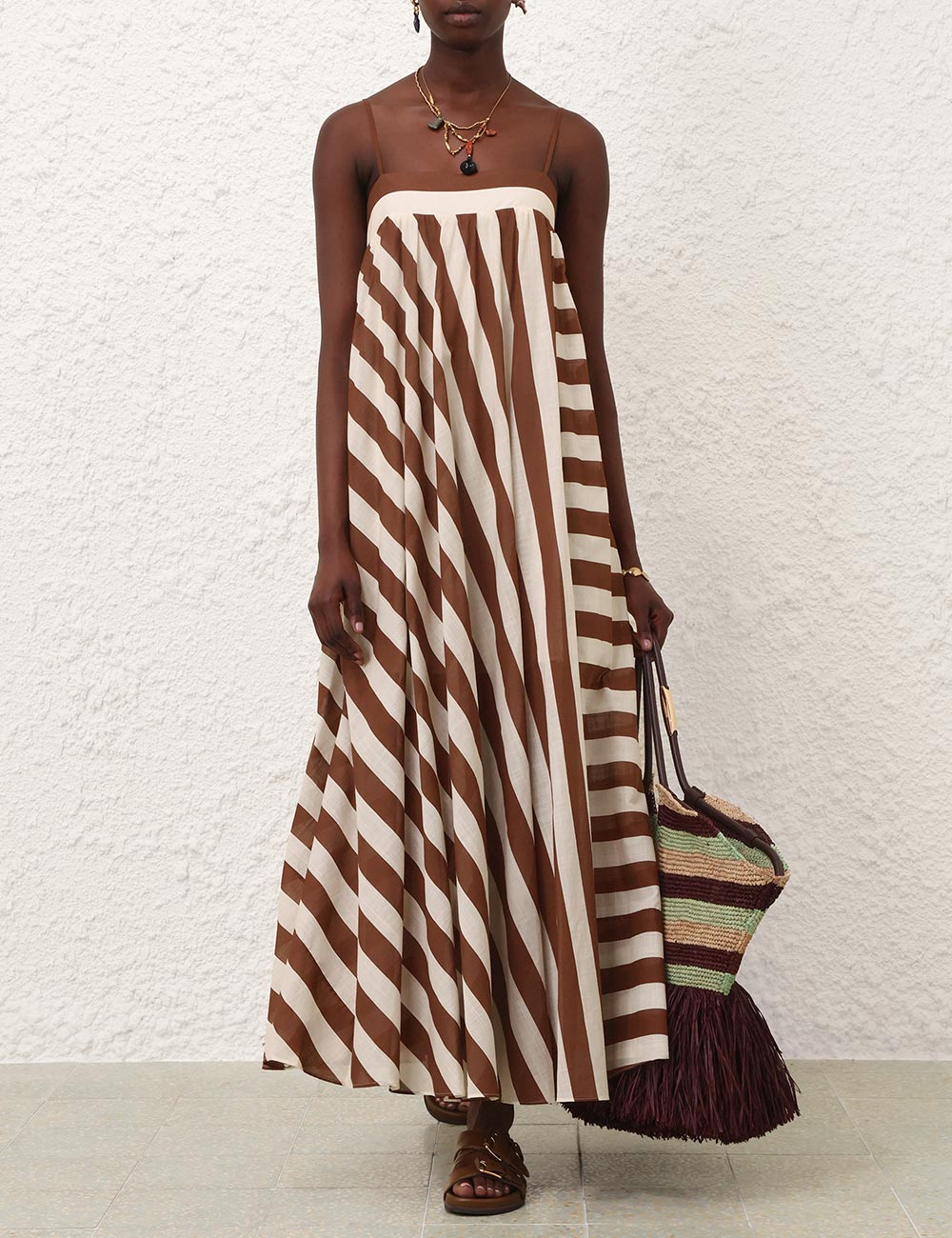 Daylight Stripe Maxi-klänning