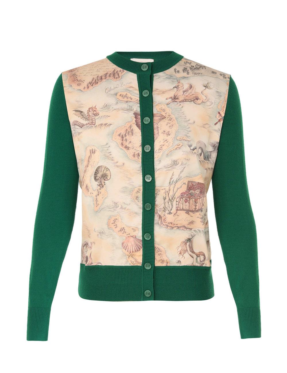 Rebellion Silk-frontad cardigan