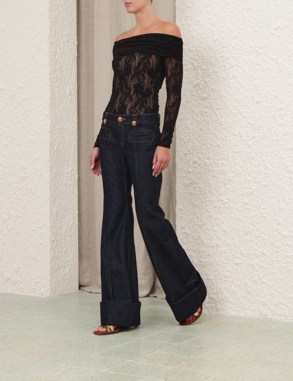 Rebellion-drapad bodysuit