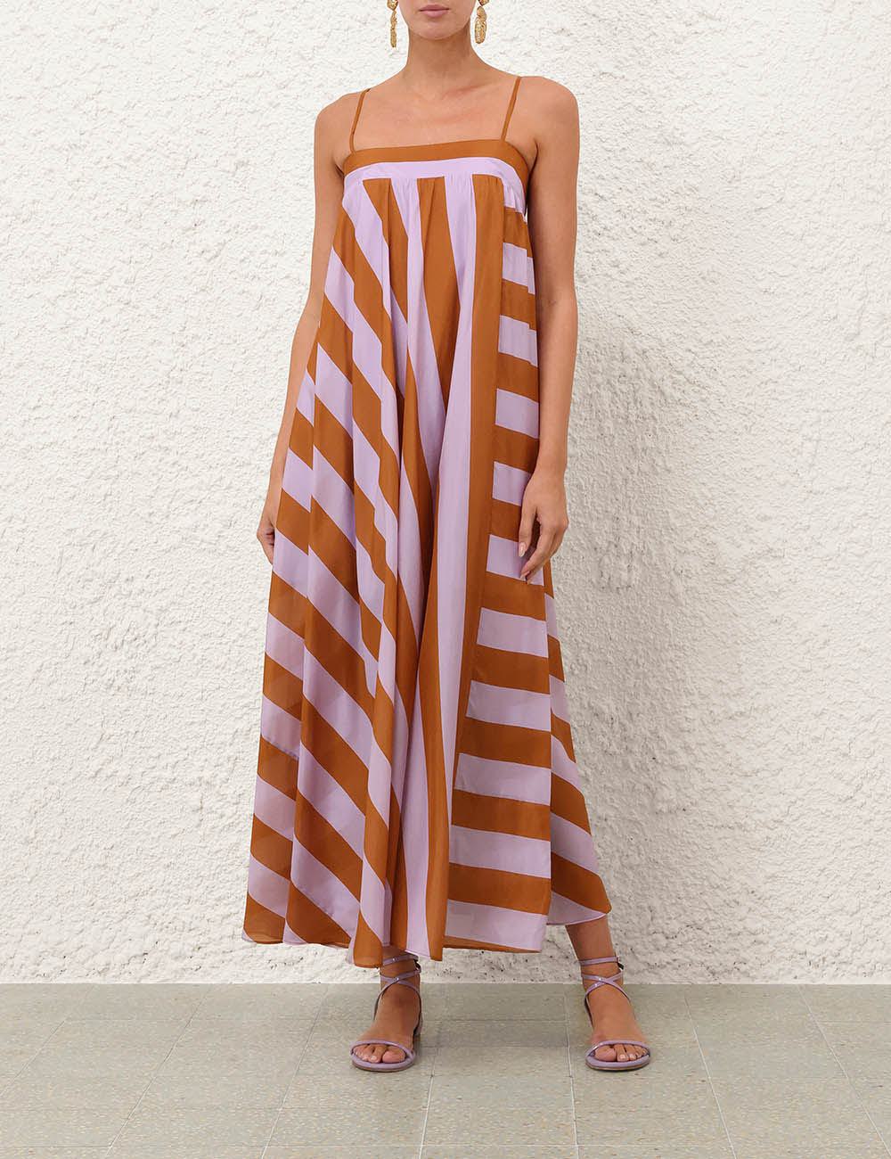Indra Stripe Maxi-klänning