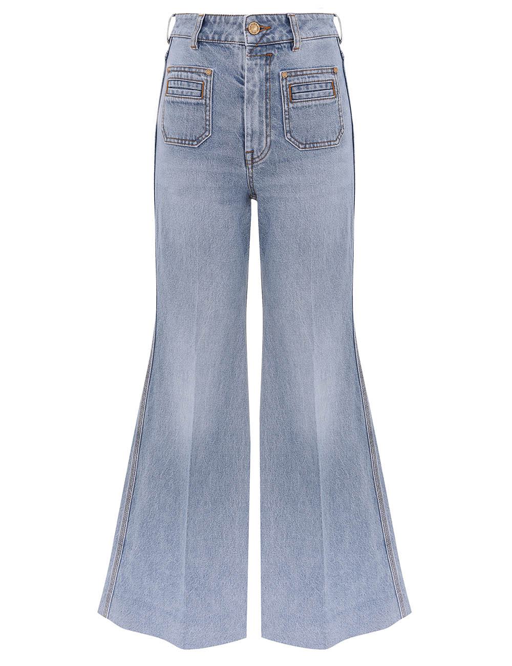 Denimflärskjorta