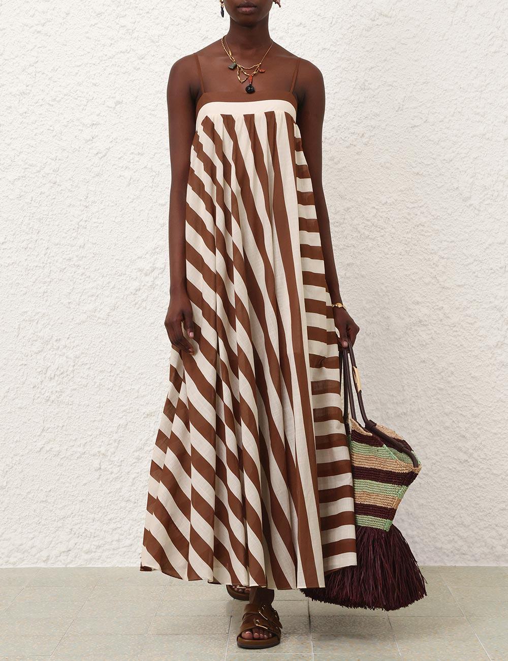 Daylight Stripe Maxi-klänning