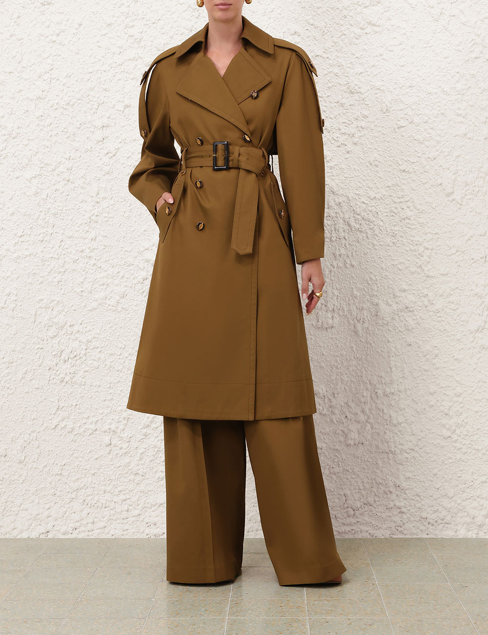 Luna Drill-Trenchcoat