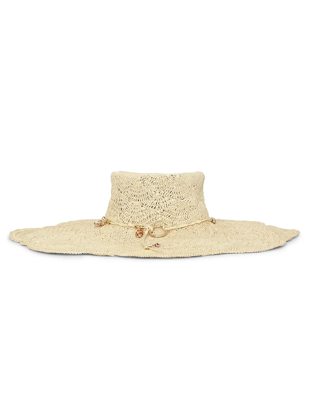 Långkantig hatt av raffia
