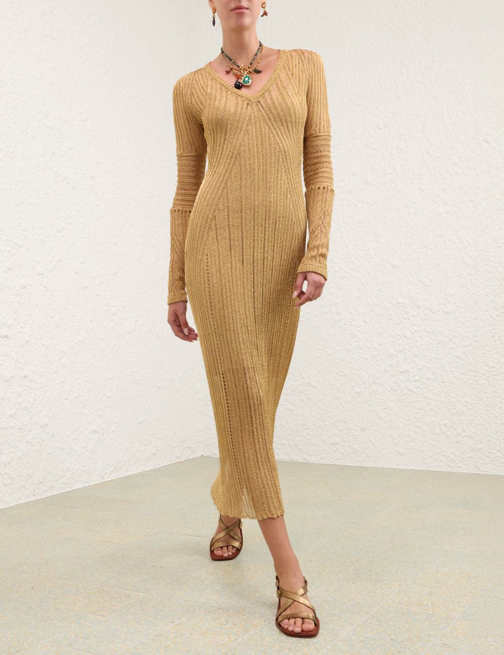 Rebellion Metallic Maxi Klänning