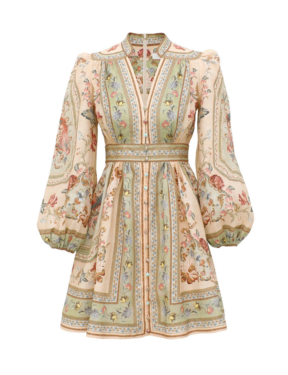 Roselight Plunge-minidress