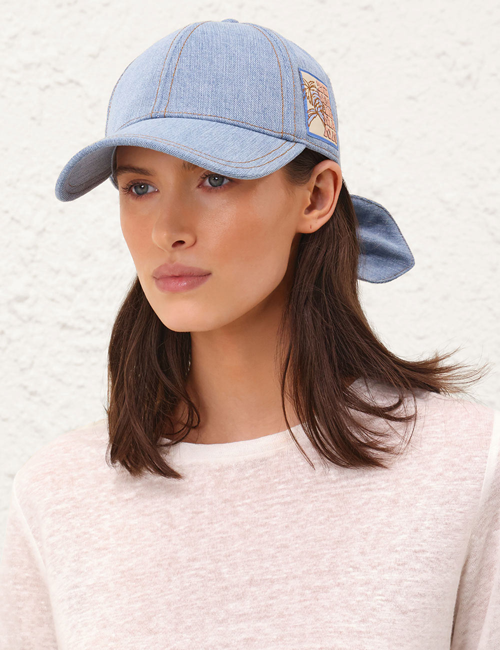 Denimknäpphatt