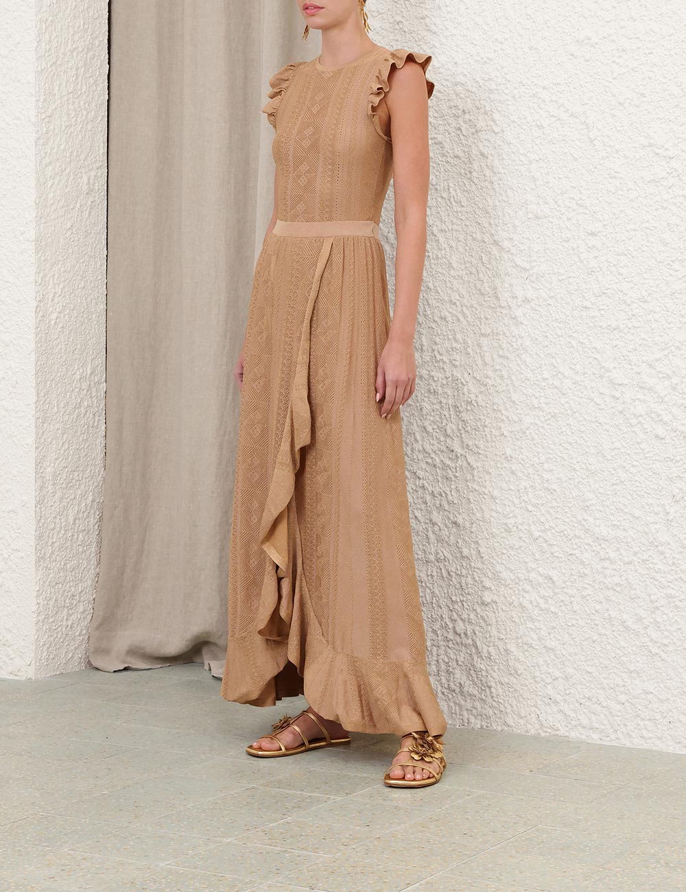 Aster Metallic Pointelle Tank