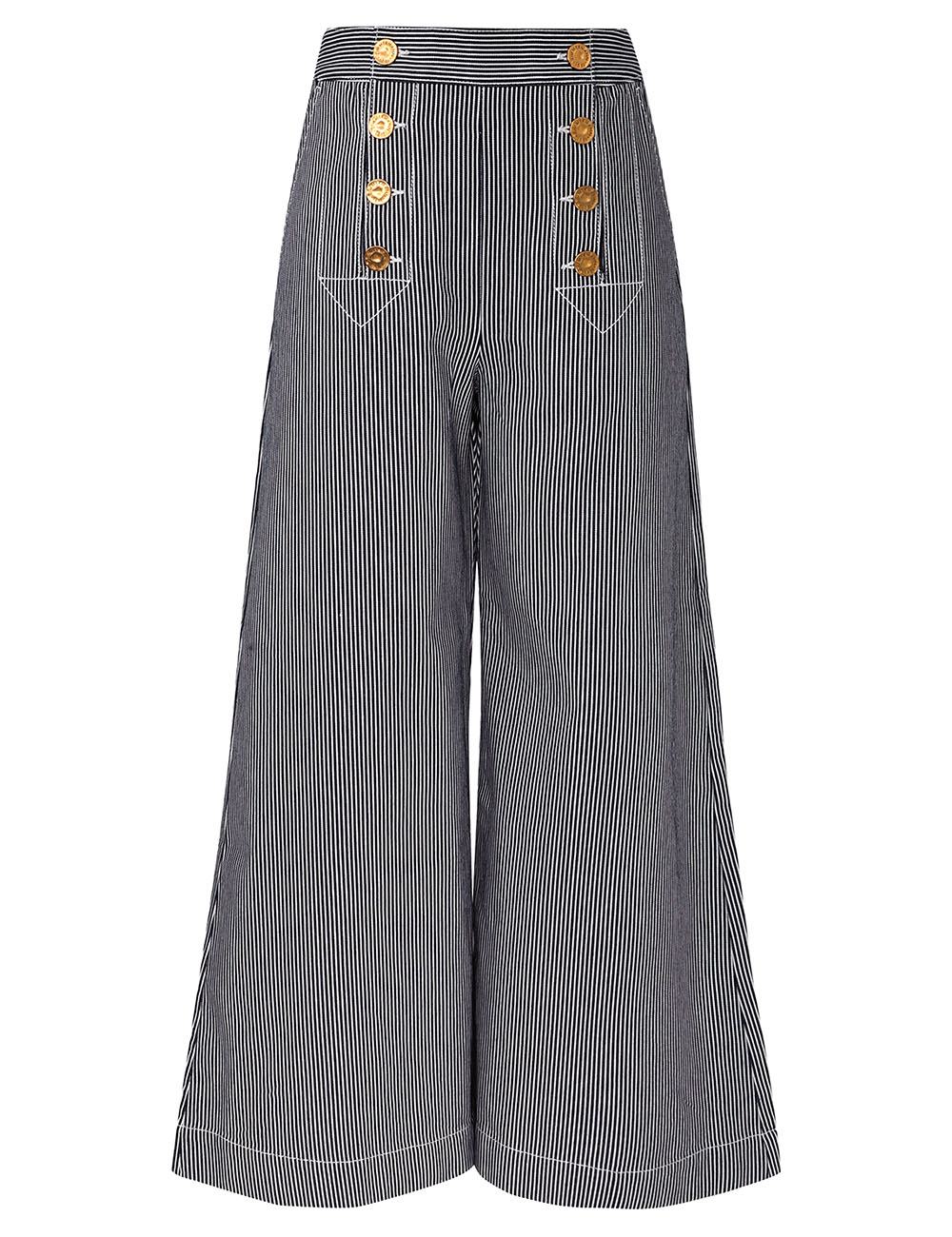 Patience-striperad denimjeans
