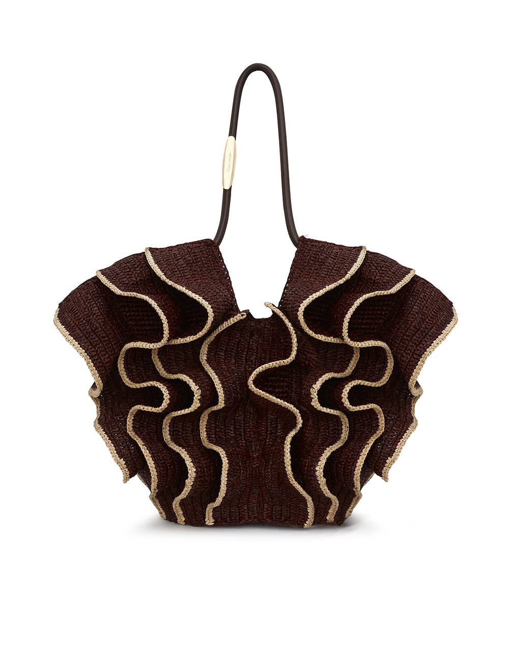 Goldentime Medium Ruffle Tote