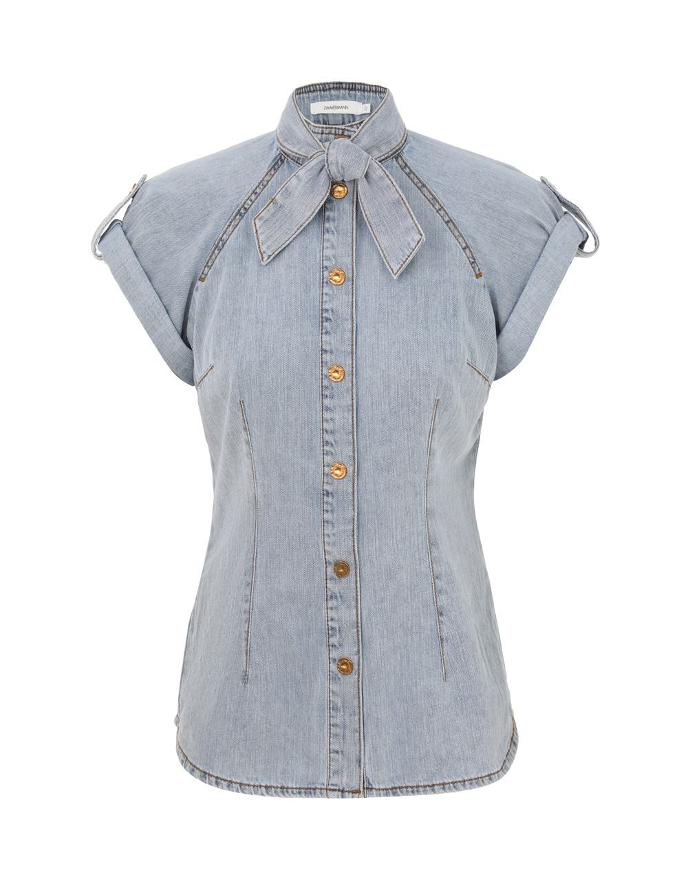 Denimknäppshirt