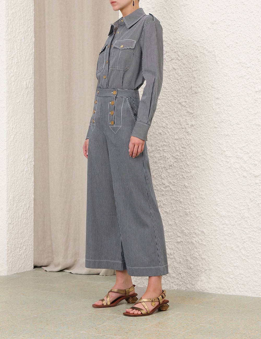 Patience-striperad denimjeans