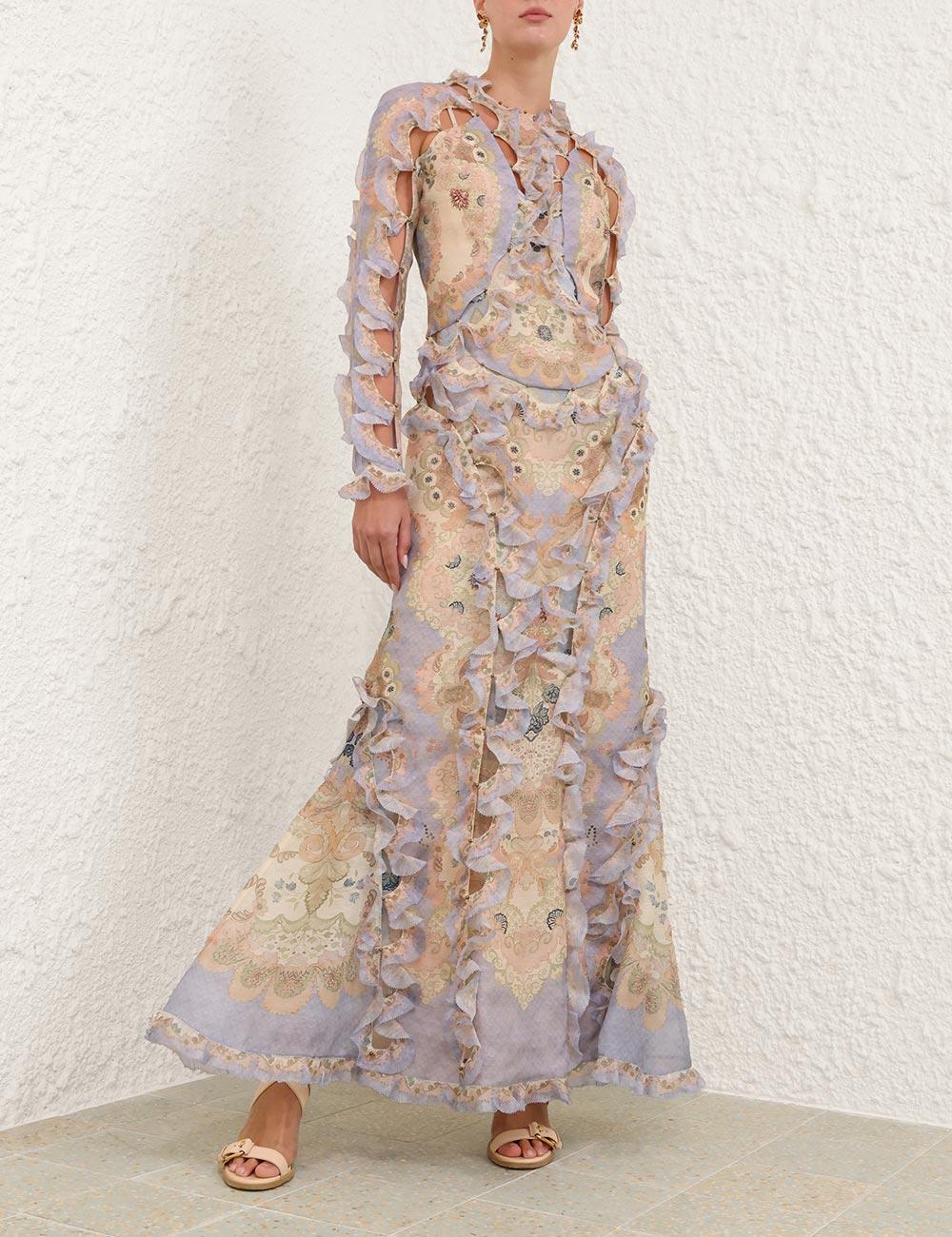 Rebellion Scallop Maxi-klänning