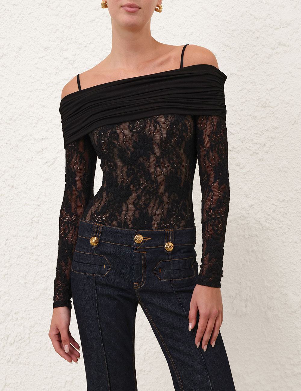 Rebellion-drapad bodysuit