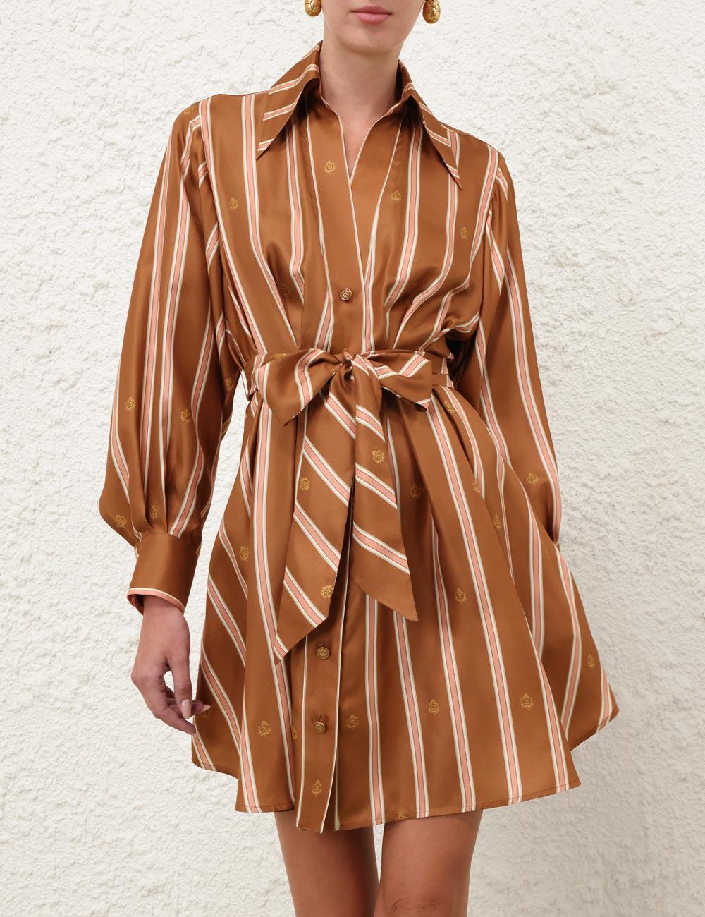 Emblem Tuck-minidress