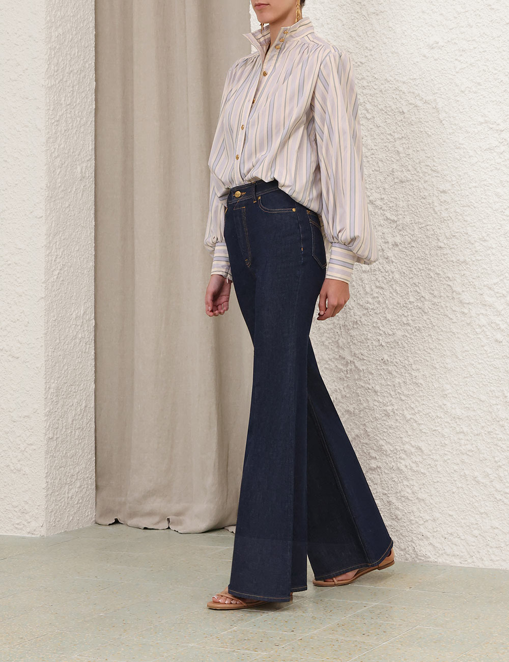 Stripe Billow Blousa