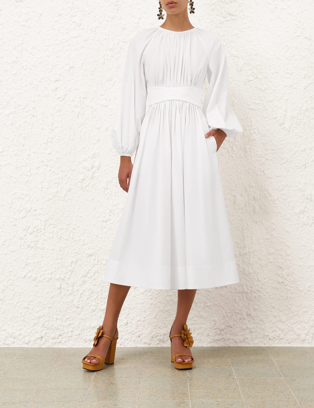 Poplinmididress