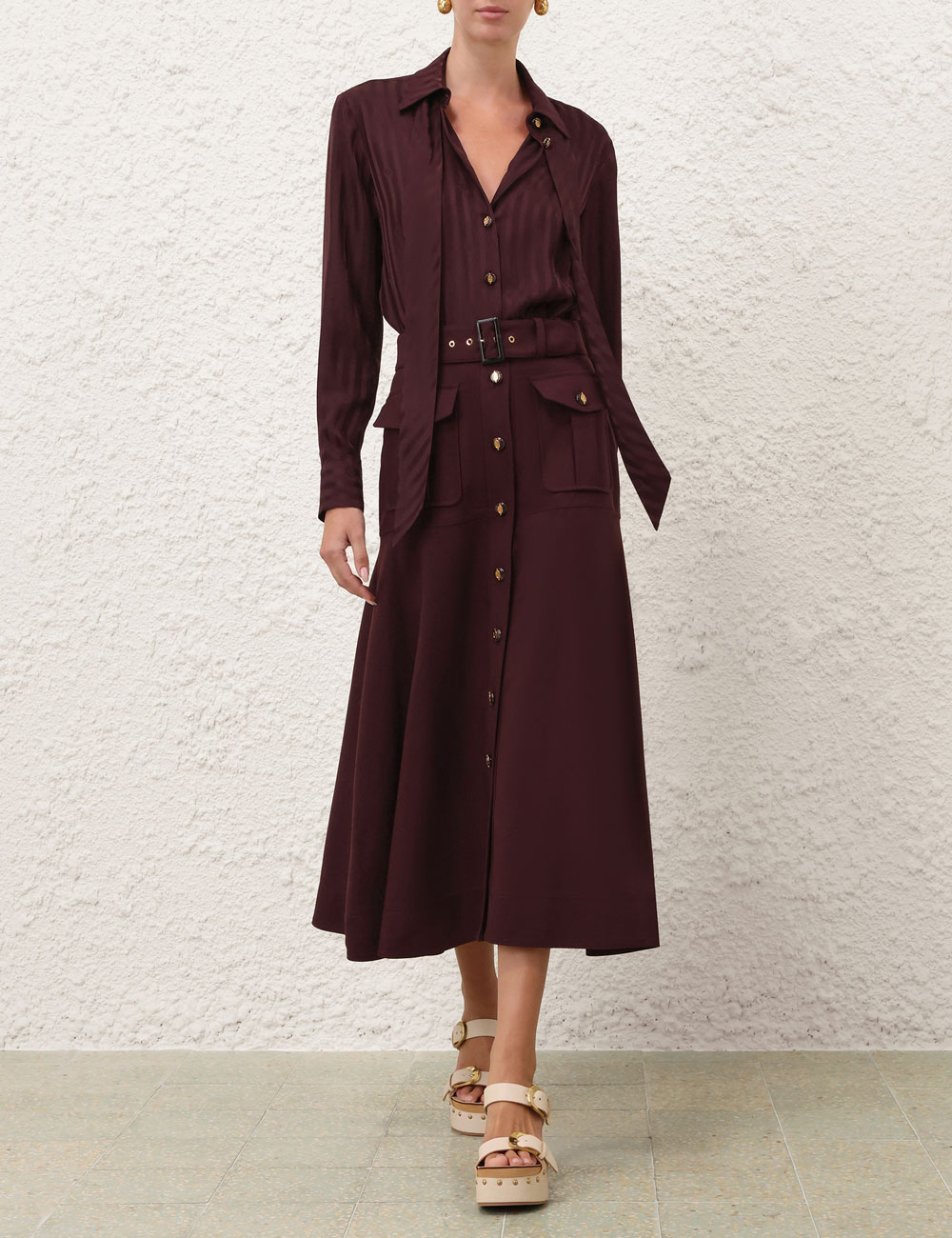 Luna Wool Midikjol