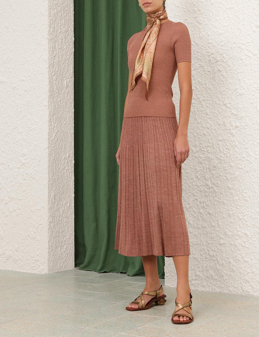 Wanderlust Metallic Midi-skjorta