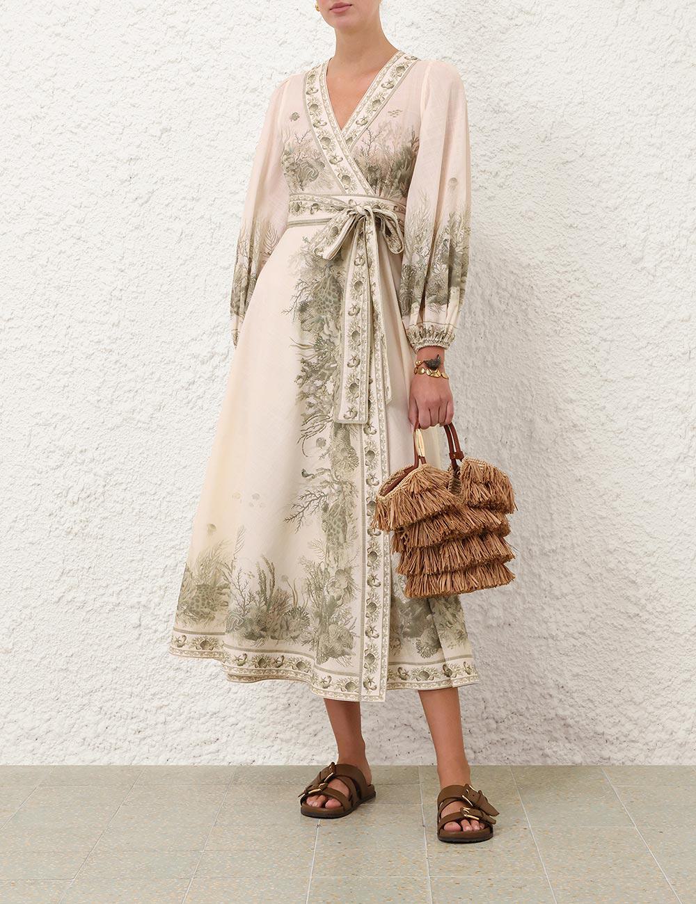 Wanderlust Wrap Midi-klänning