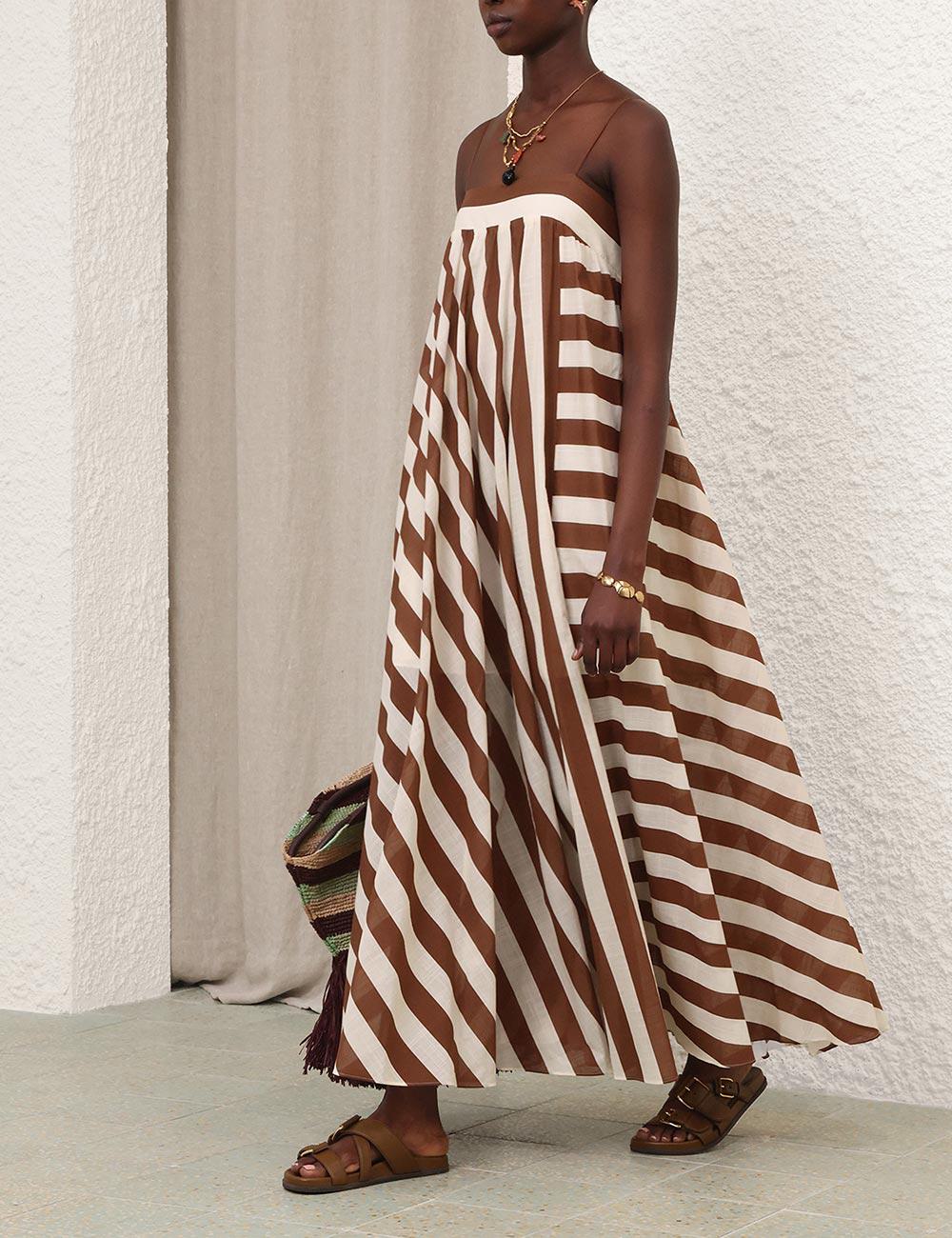 Daylight Stripe Maxi-klänning