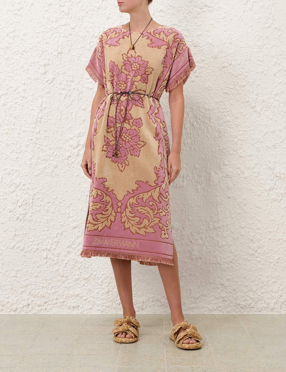 Aster-towelling mididress