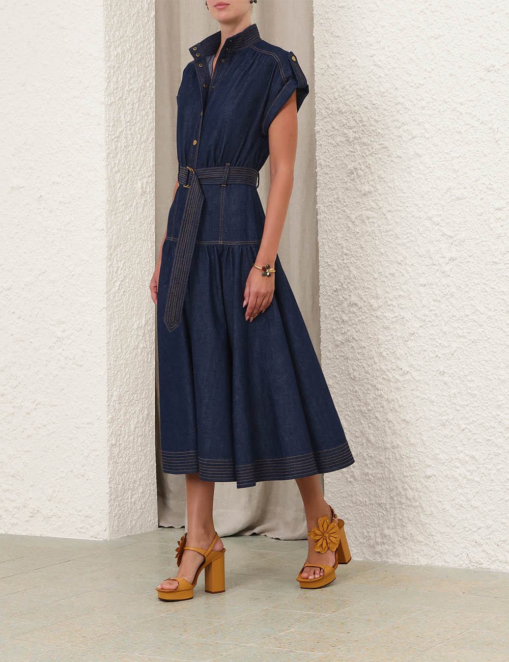 Denimmididress