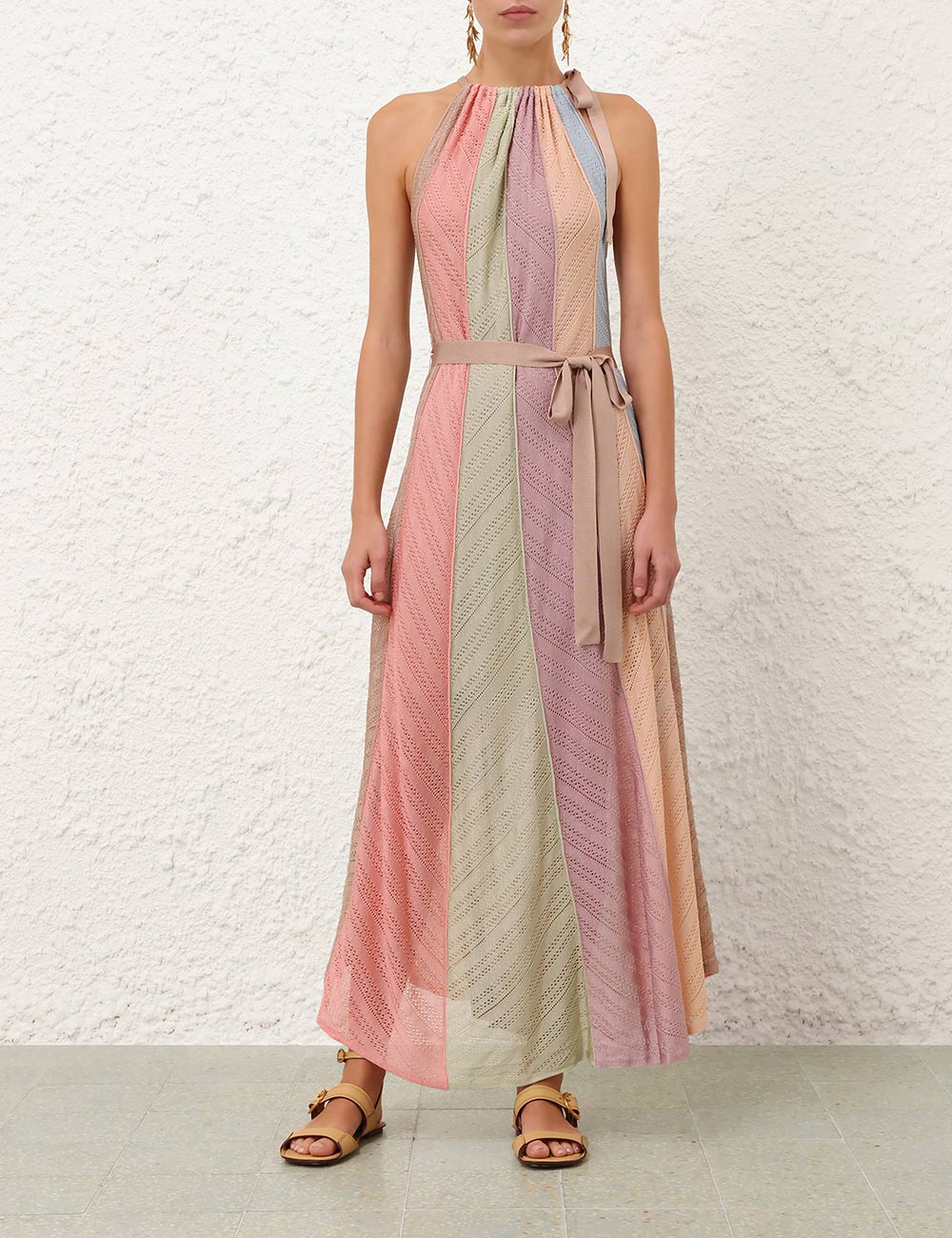 Mahon Splice-halsmiddeldress
