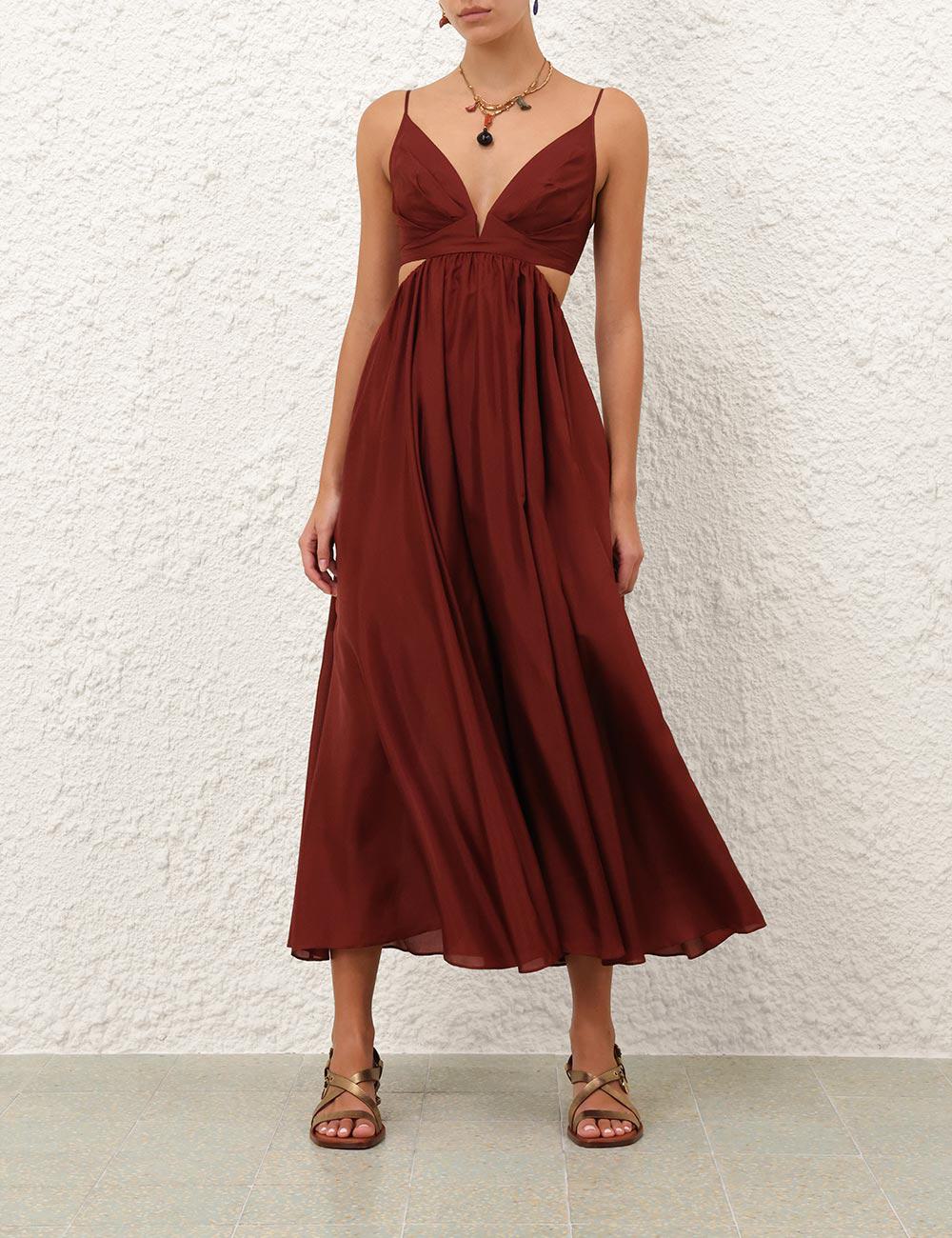 Wanderlust Plunge Maxi-klänning