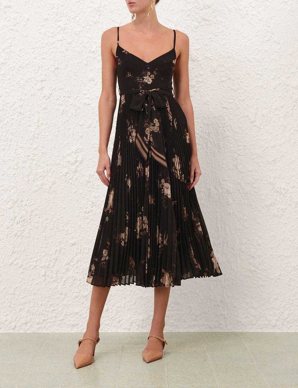 Solstråle plissé picknickdress