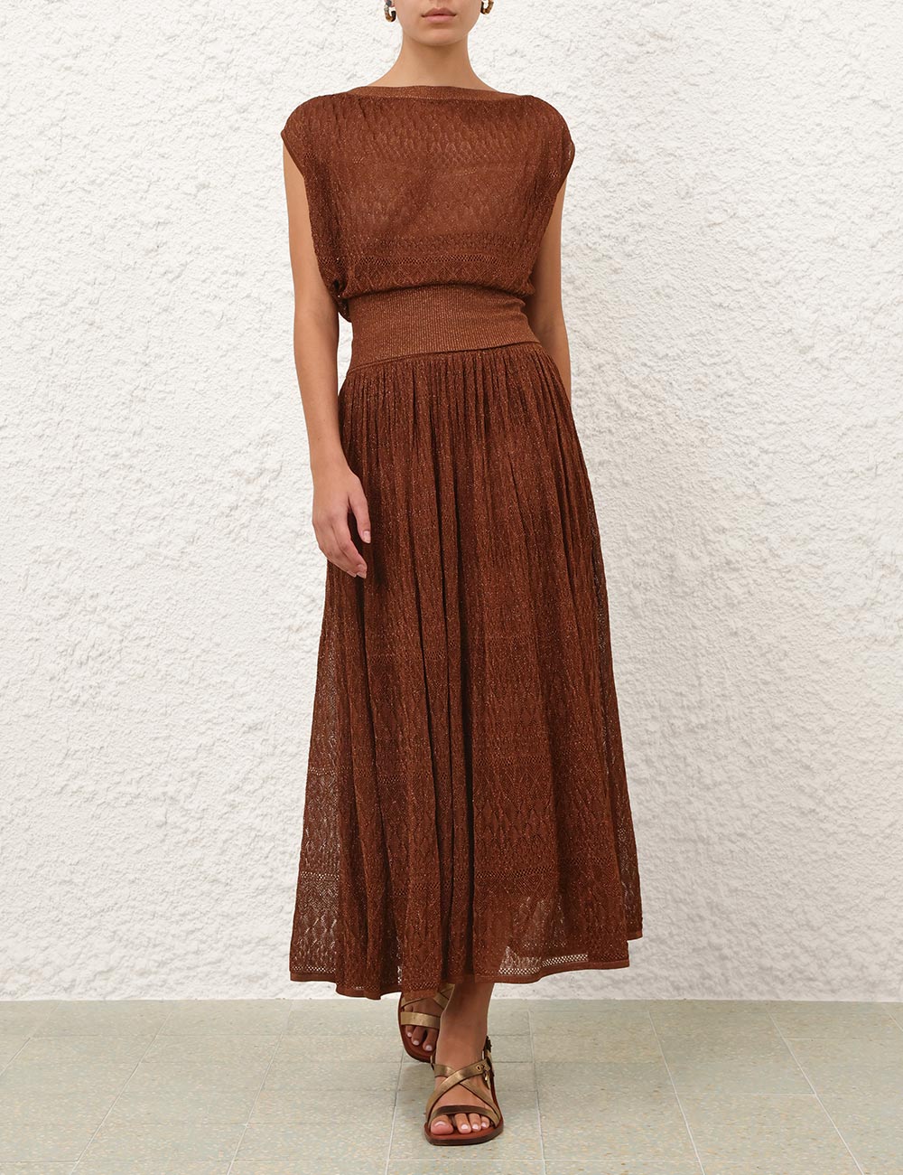 Vaken Metallic Gallerkjol
