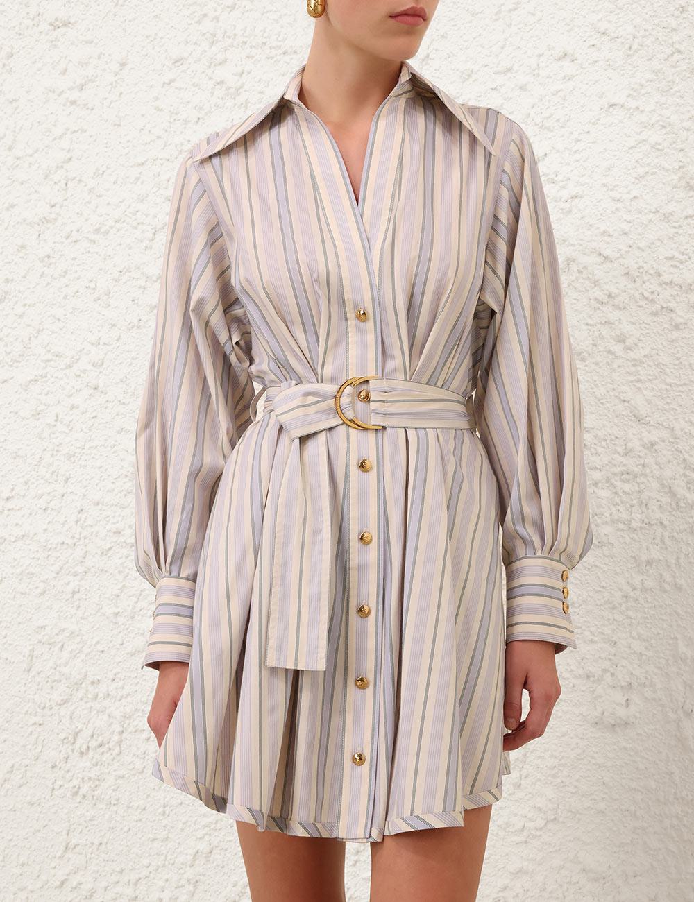 Stripe Tuck-minidress