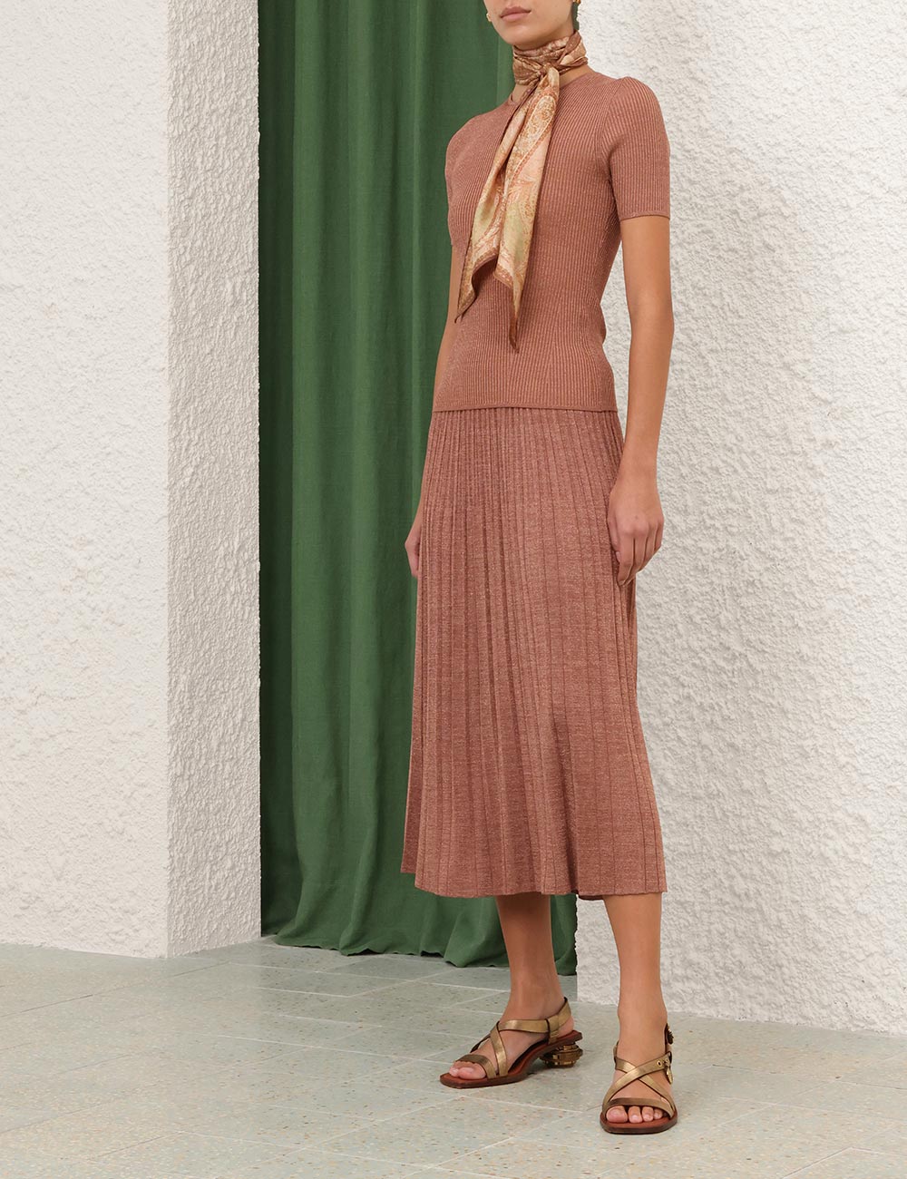 Wanderlust Metallic Midi-skjorta