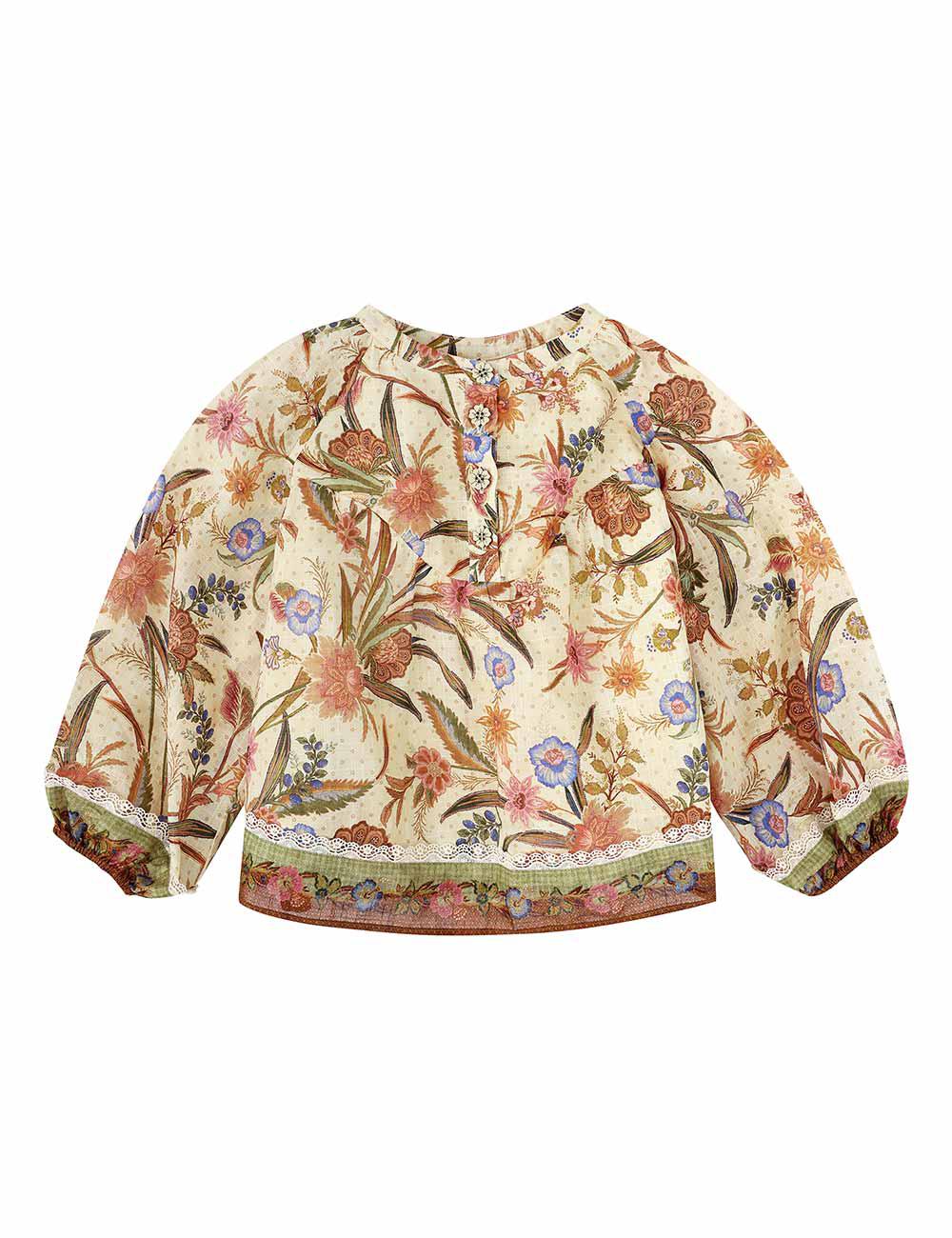 Indra Kids Trim-kontrasttopp