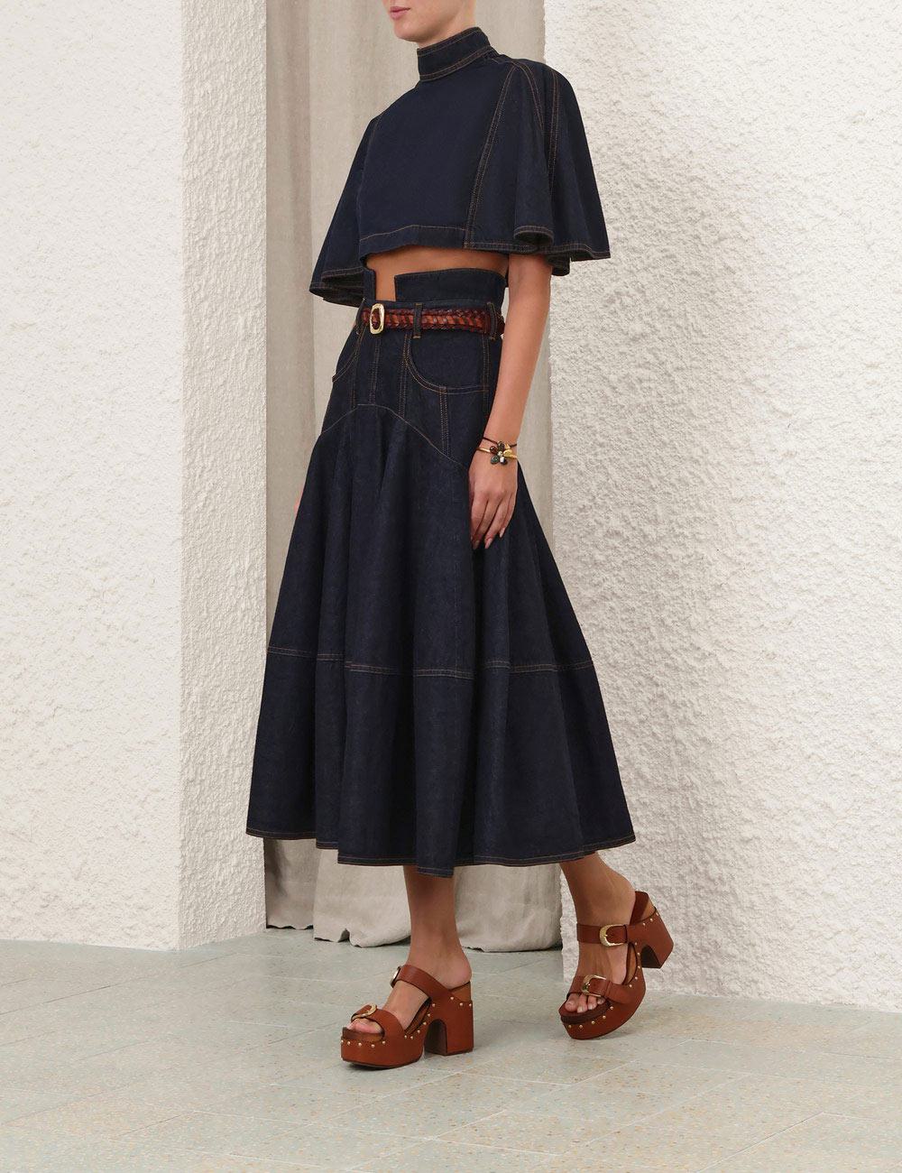 Luna Denim-capelet