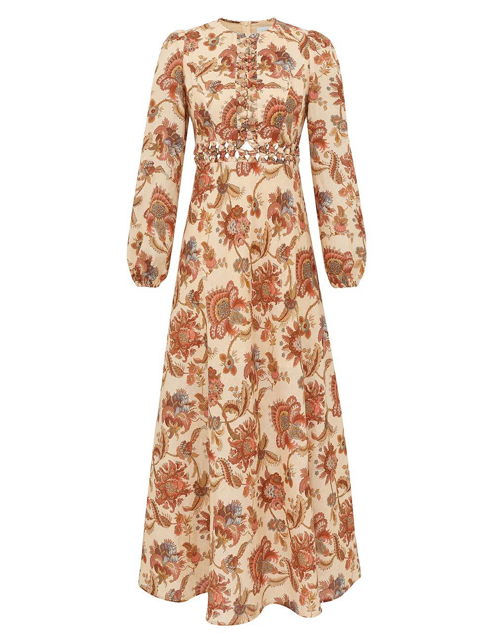 Aster långärms midi-dress
