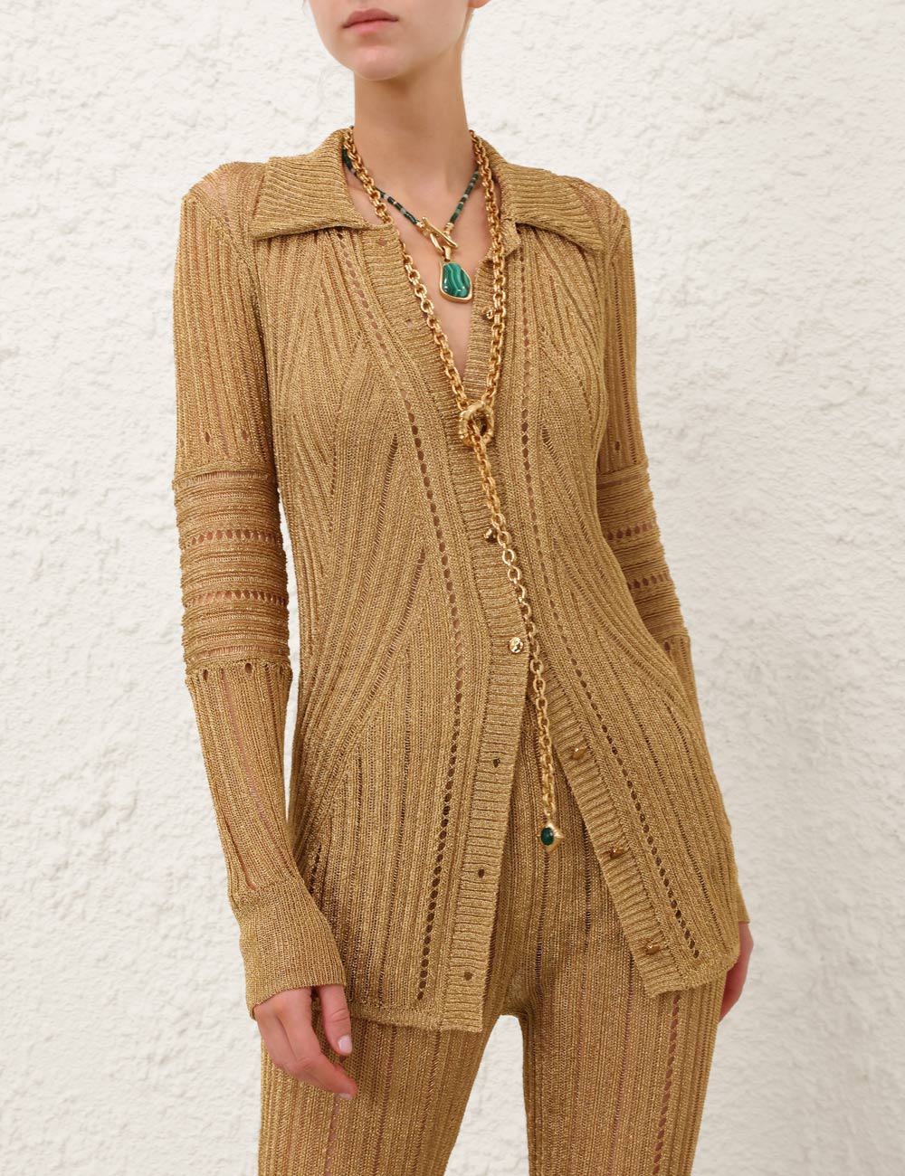 Rebellion Metallic Knit Shirt