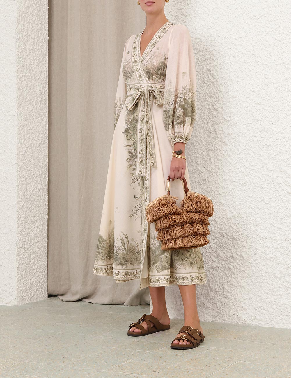 Wanderlust Wrap Midi-klänning