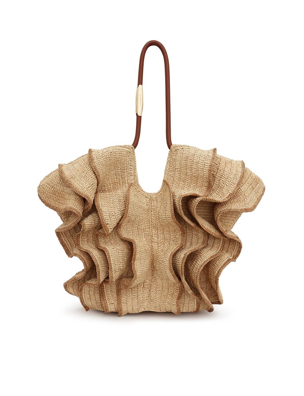 Goldentime Medium Ruffle Tote
