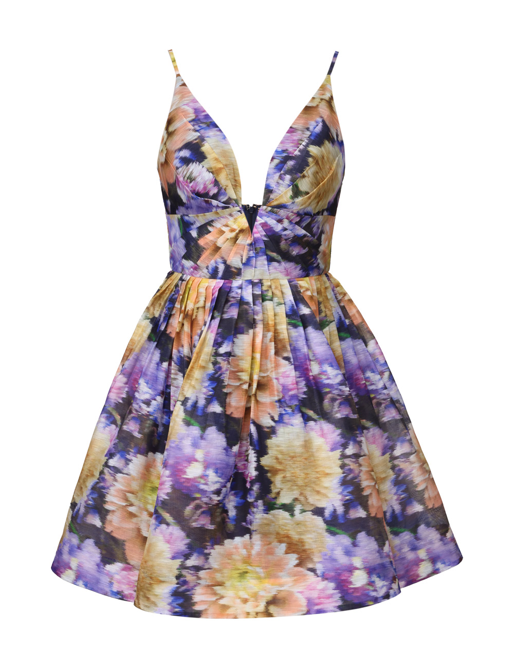 Luna V-hals minidress