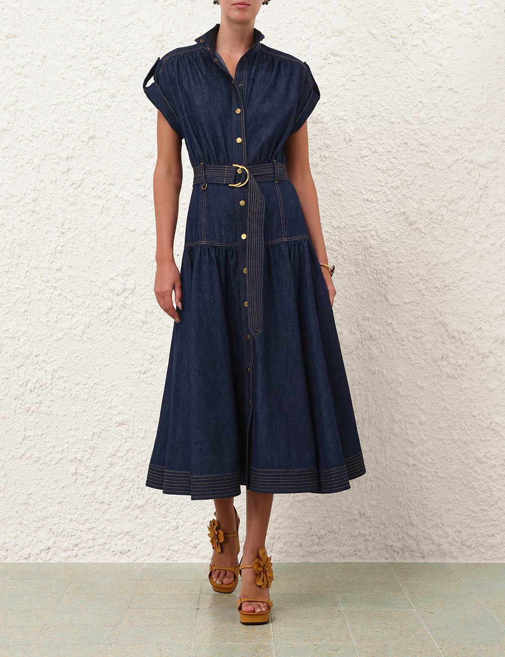 Denimmididress