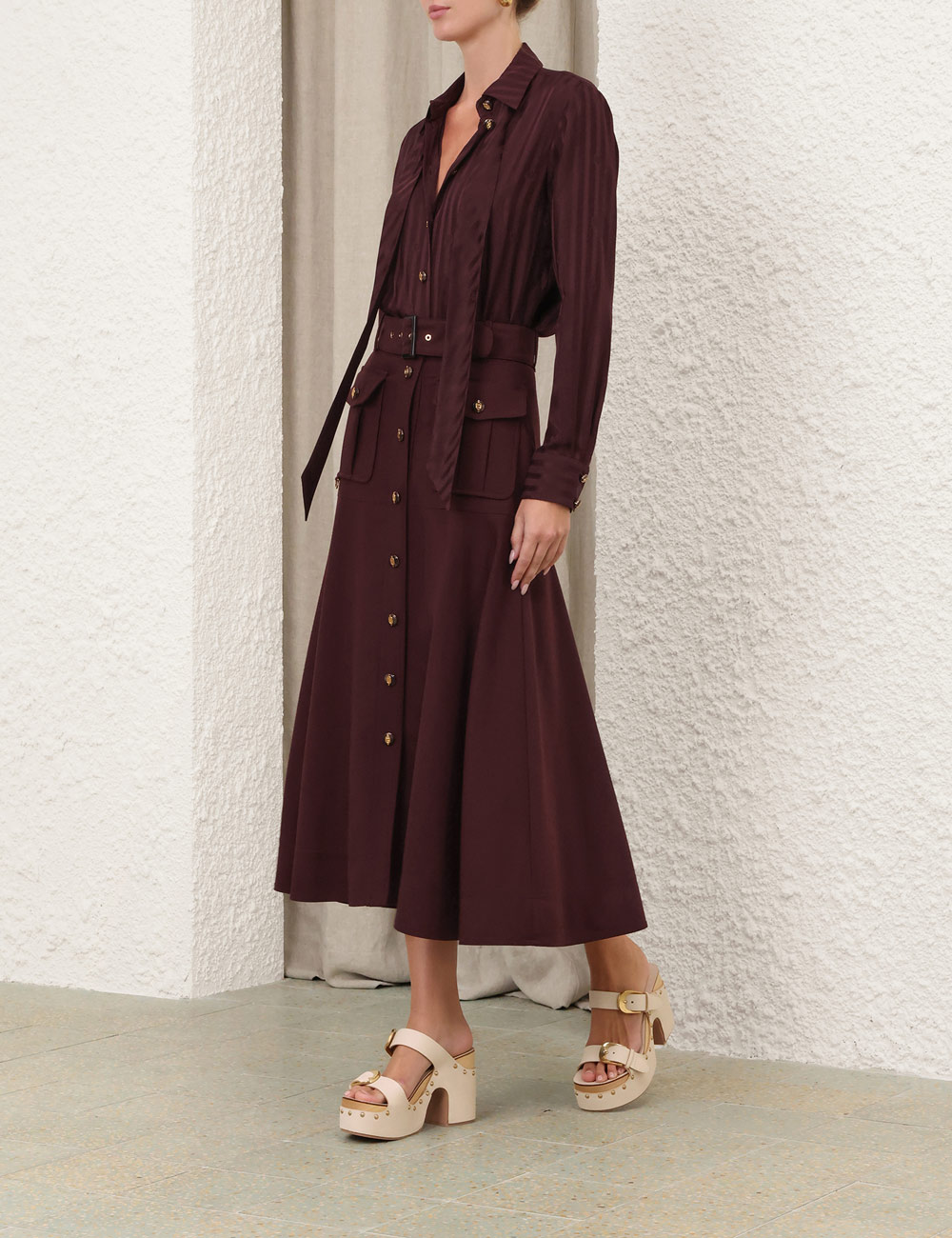 Luna Wool Midikjol