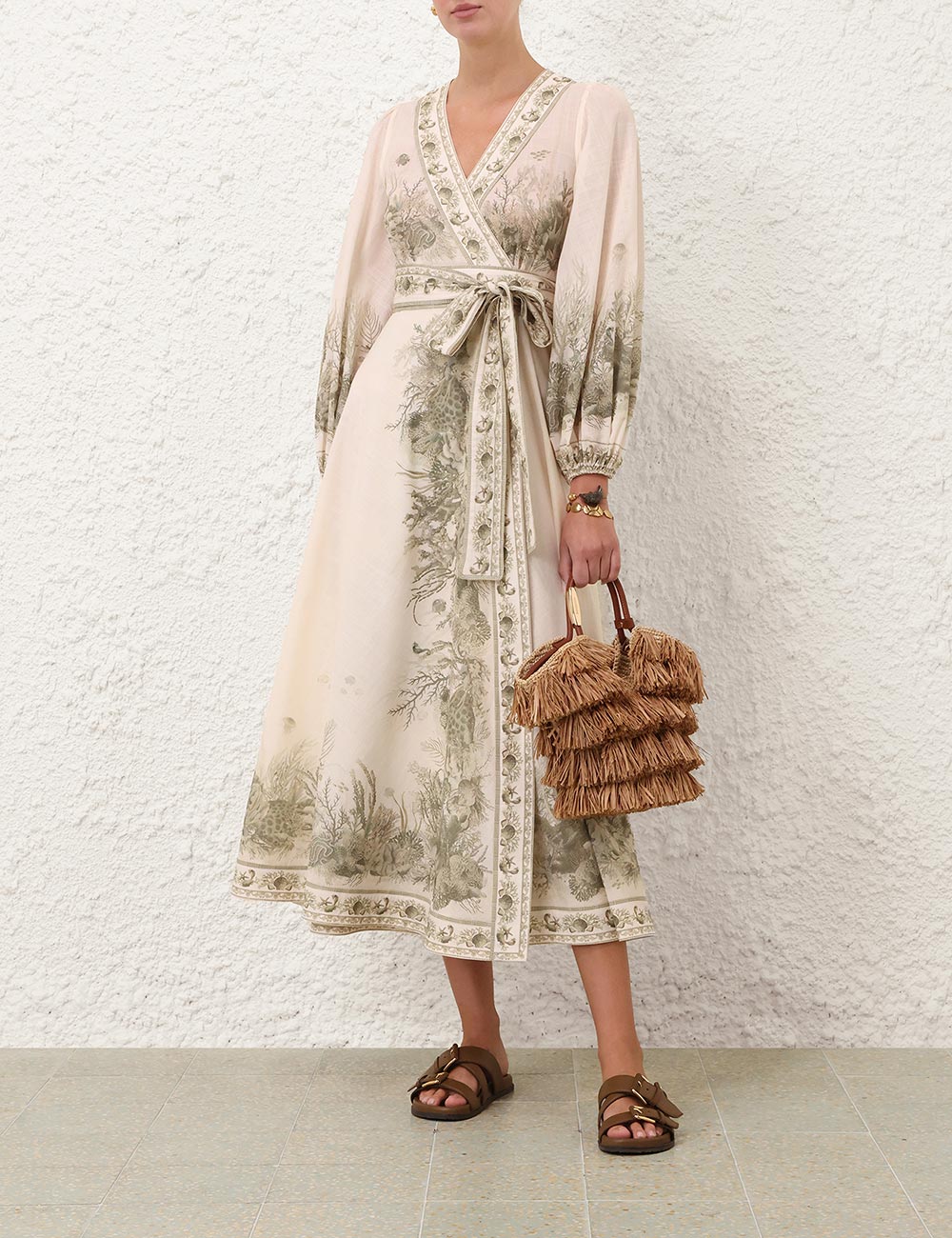 Wanderlust Wrap Midi-klänning