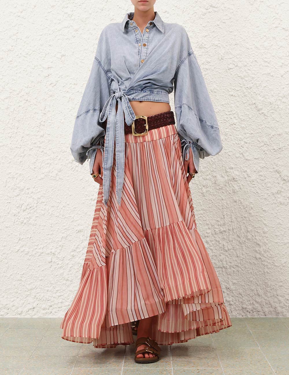 Rebellion Bohemian midi-skjorta