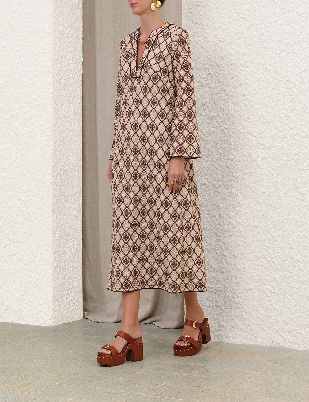 Luna Guipure-mididress