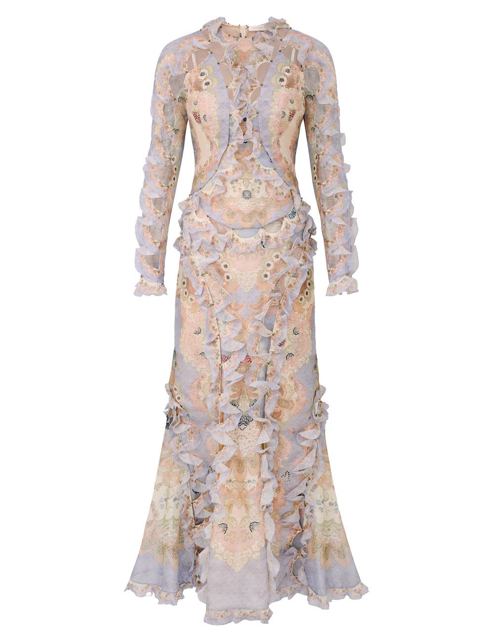 Rebellion Scallop Maxi-klänning