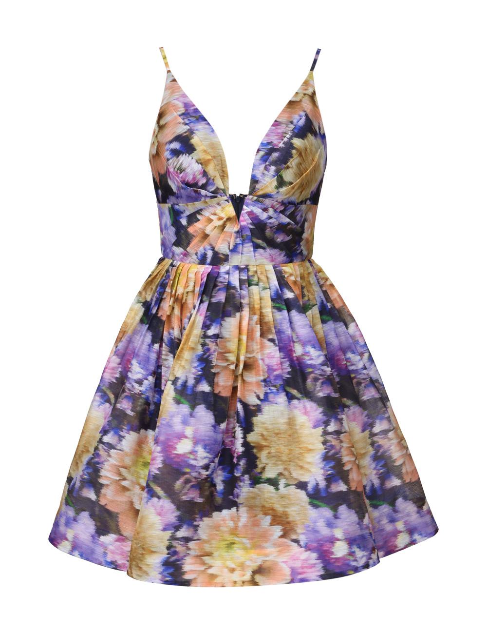 Luna V-hals minidress