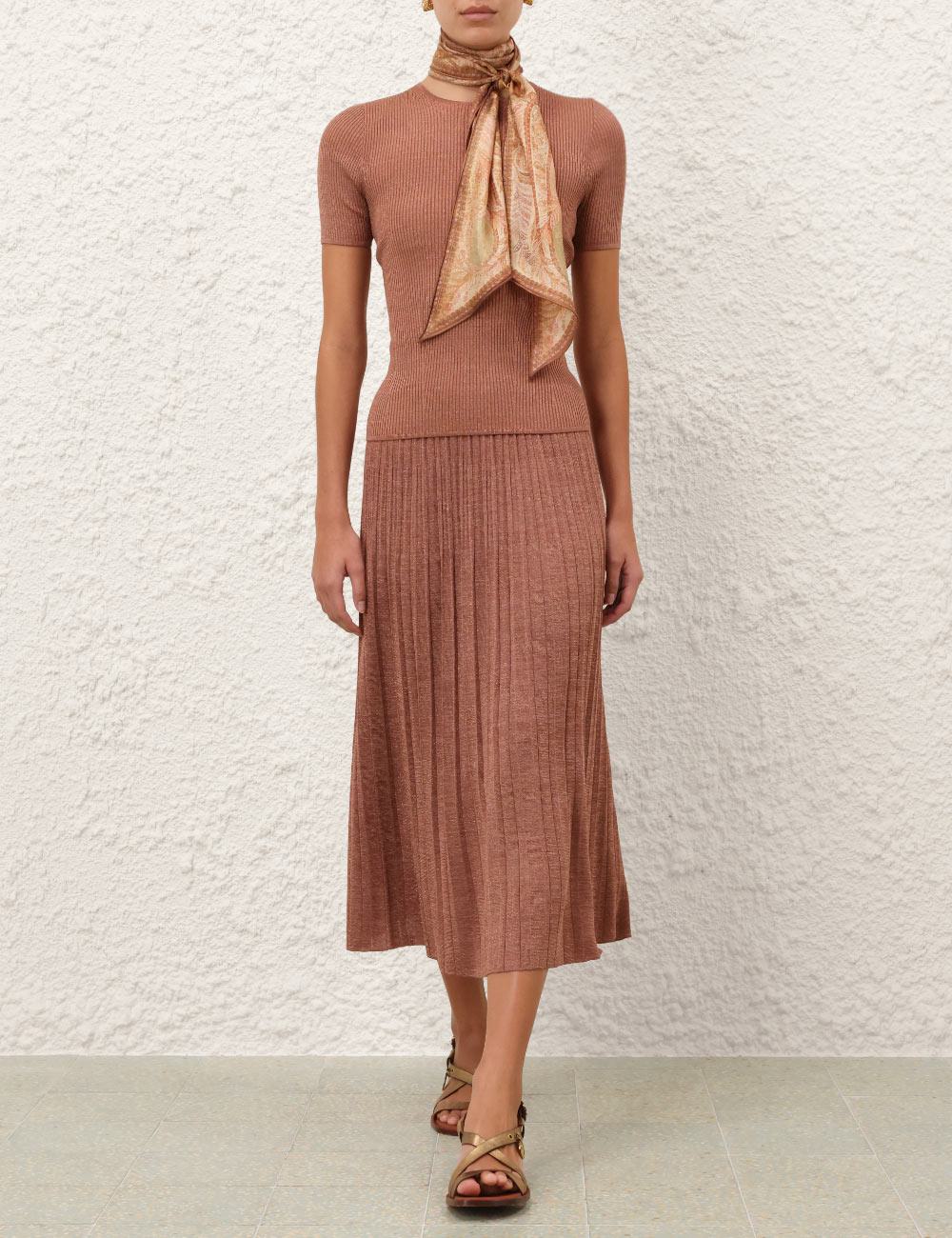 Wanderlust Metallic Midi-skjorta